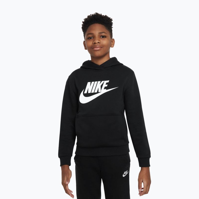Bluza dziecięca Nike Club Fleece Hoodie black/white 5