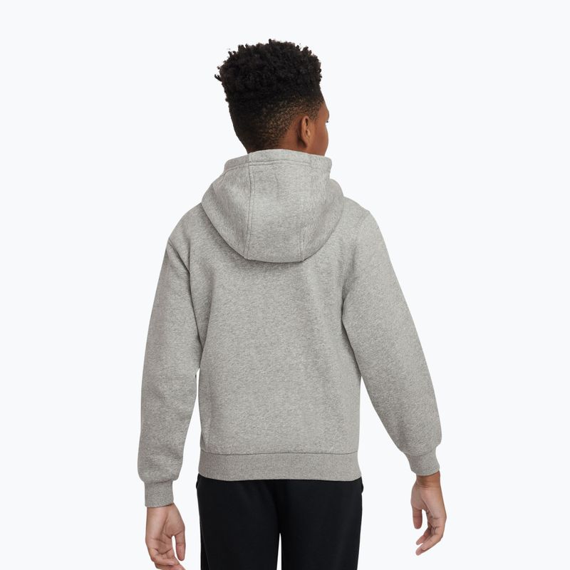 Bluza dziecięca Nike Club Fleece Hoodie dark grey heather/white 2