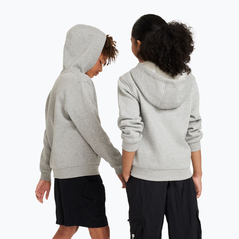 Bluza dziecięca Nike Sportswear Club Fleece dark grey heather/base grey/white 3