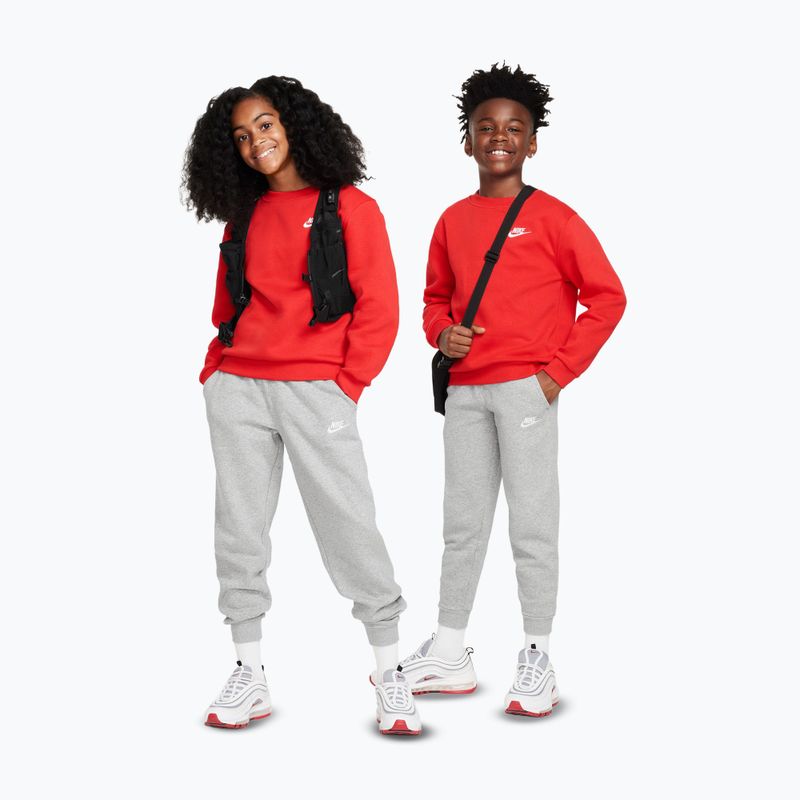 Spodnie dziecięce Nike Sportswear Club Fleece dark grey heather/base grey/white 2