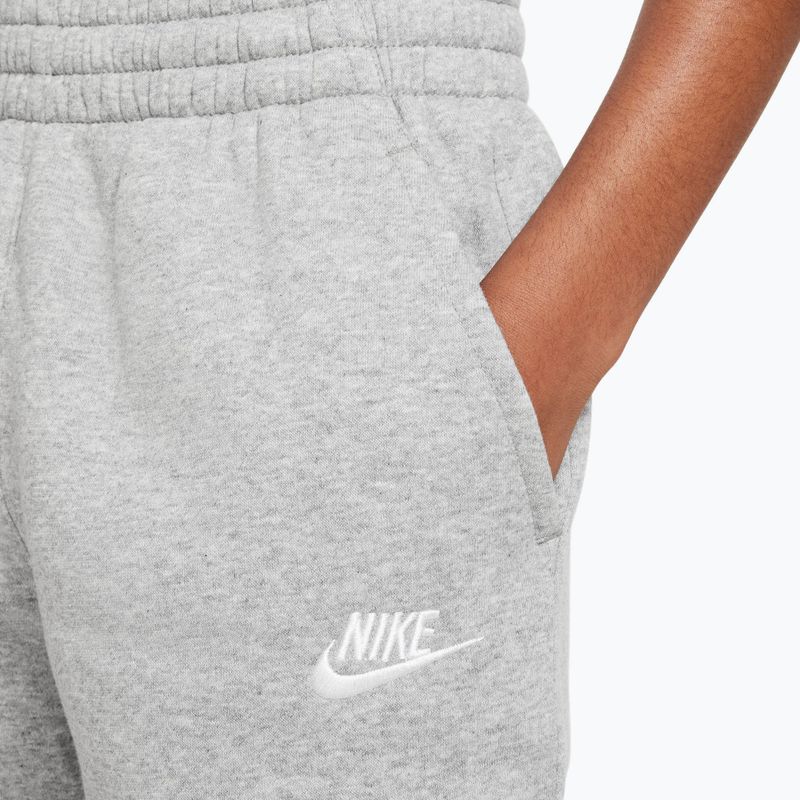 Spodnie dziecięce Nike Sportswear Club Fleece dark grey heather/base grey/white 5