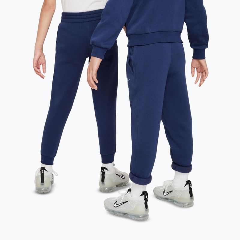 Spodnie dziecięce Nike Sportswear Club Fleece midnight navy/white 3