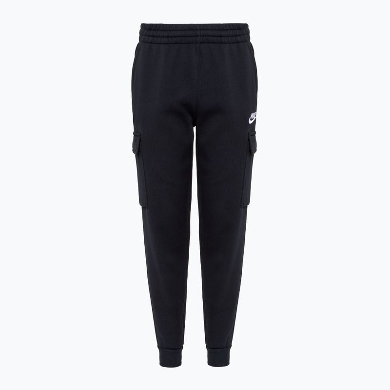 Spodnie dziecięce Nike Sportswear Club Fleece black/black/white