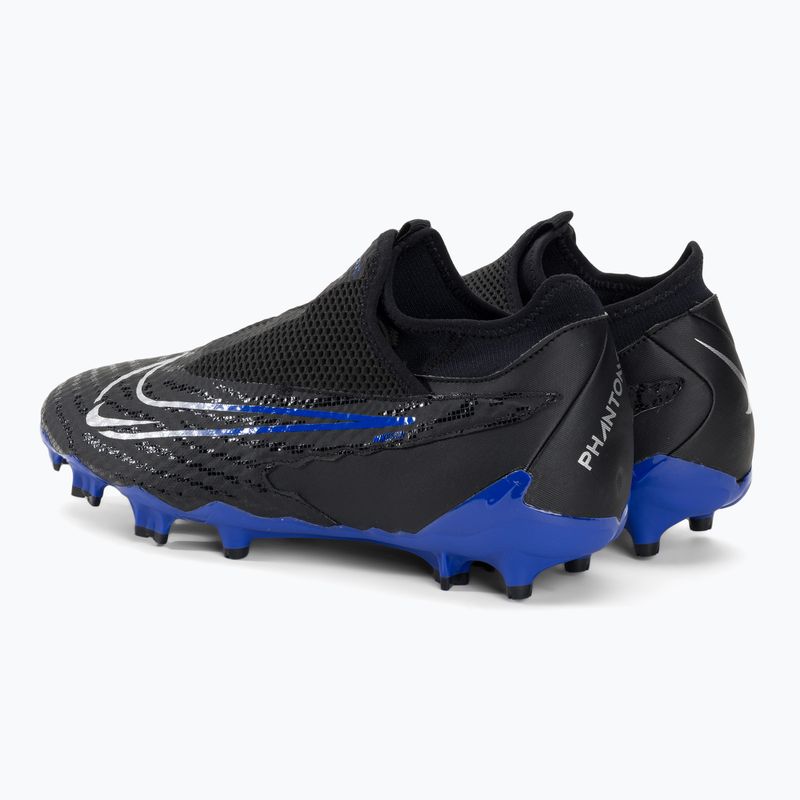 Buty piłkarskie męskie Nike Phantom GX Academy DF FG/MG black/chrome/hyper royal 3