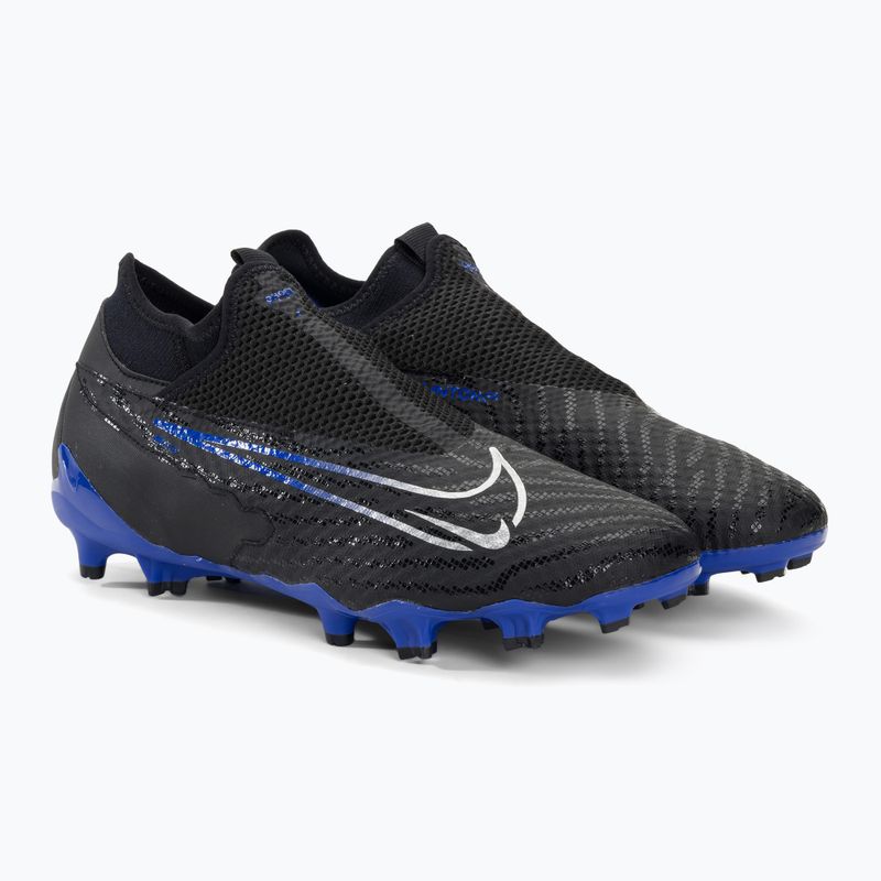 Buty piłkarskie męskie Nike Phantom GX Academy DF FG/MG black/chrome/hyper royal 4