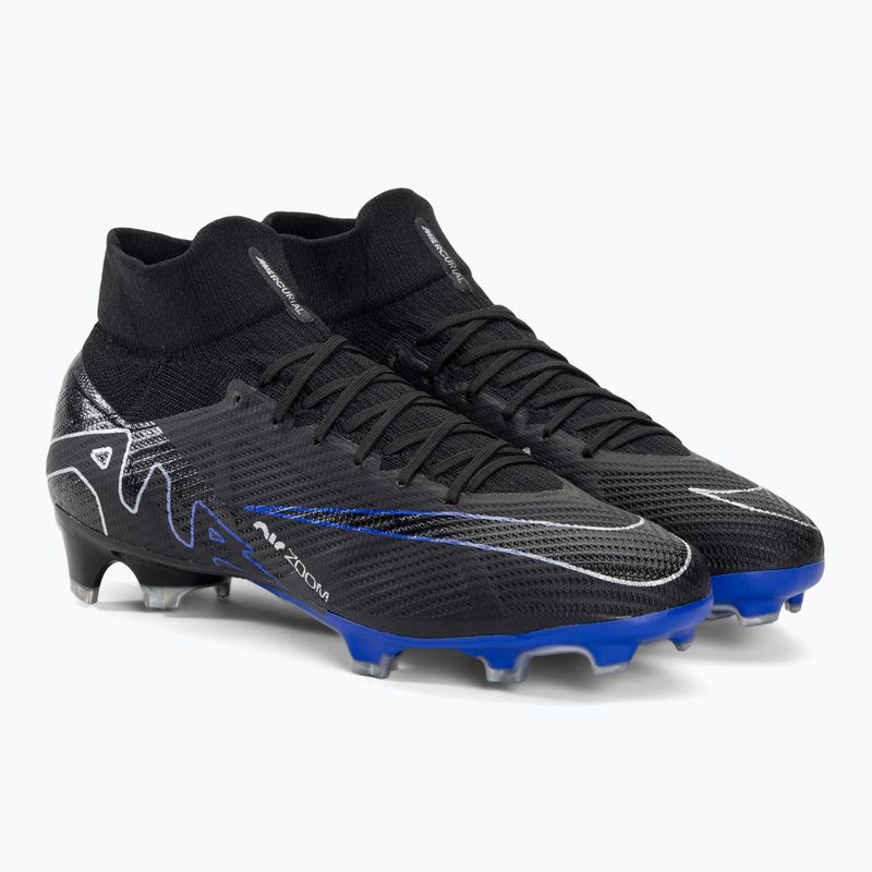 Buty piłkarskie męskie Nike Zoom Mercurial Superfly 9 Pro FG black/chrome/ hyper royal 4