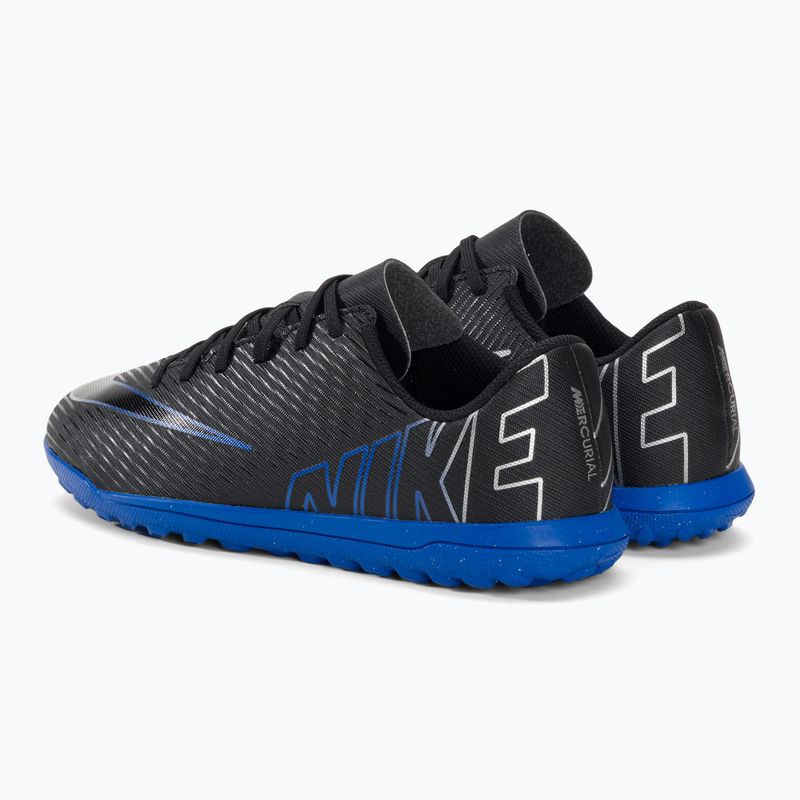 Buty do piłki do nożnej dziecięce Nike JR Mercurial Vapor 15 Club TF black/chrome/hyper real 3