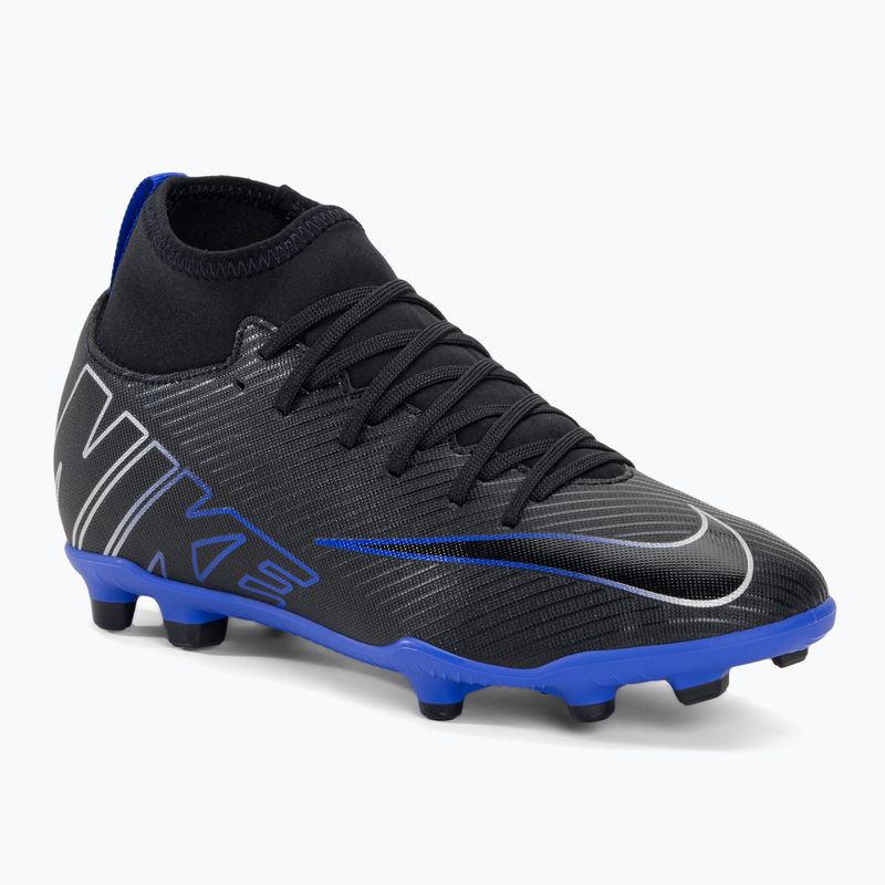 Buty do piłki do nożnej dziecięce Nike JR Mercurial Superfly 9 Club FG/MG black/chrome/hyper real