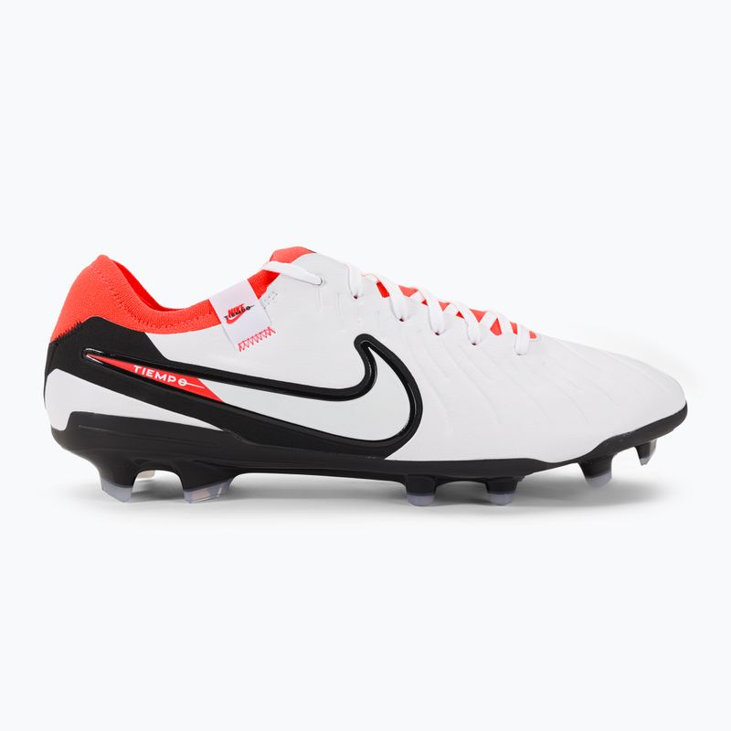 Buty piłkarskie Nike Tiempo Legend 10 Pro FG white/black/bright crimson 2