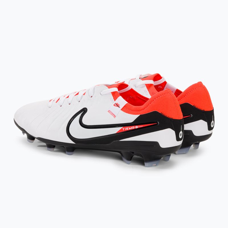 Buty piłkarskie Nike Tiempo Legend 10 Pro FG white/black/bright crimson 3