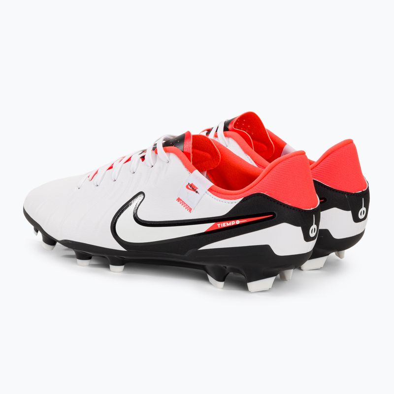 Buty do piłki do nożnej Nike Tiempo Legend 10 Academy MG white/black/bright crimson 3