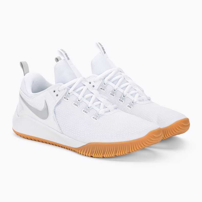 Buty do siatkówki Nike Air Zoom Hyperace 2 LE white/metalic silver white 4