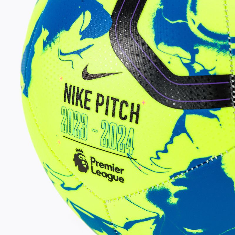 Piłka do piłki nożnej Nike Premier League Pitch volt/blue nebula/black rozmiar 5 4