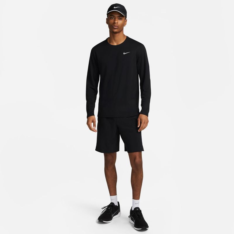 Longsleeve do biegania męski Nike Miler Dri-Fit UV black 2
