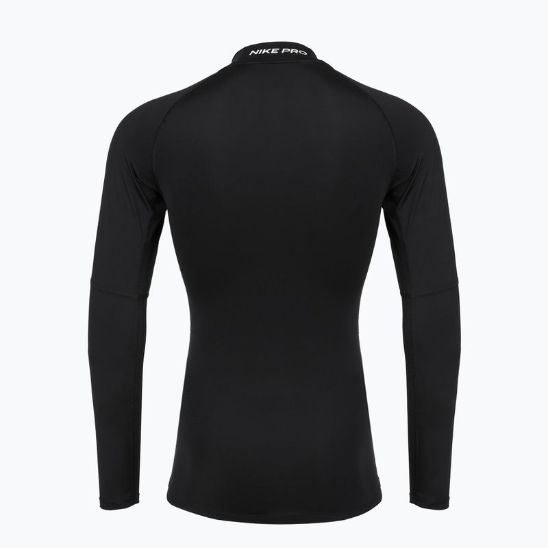 Longsleeve treningowy męski Nike Pro Dri-Fit Mock-Neck black/white 7