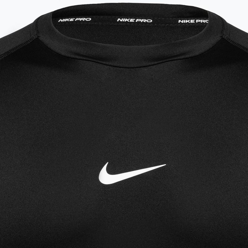 Longsleeve treningowy męski Nike Pro Dri-Fit Tight Fitness black/white 3