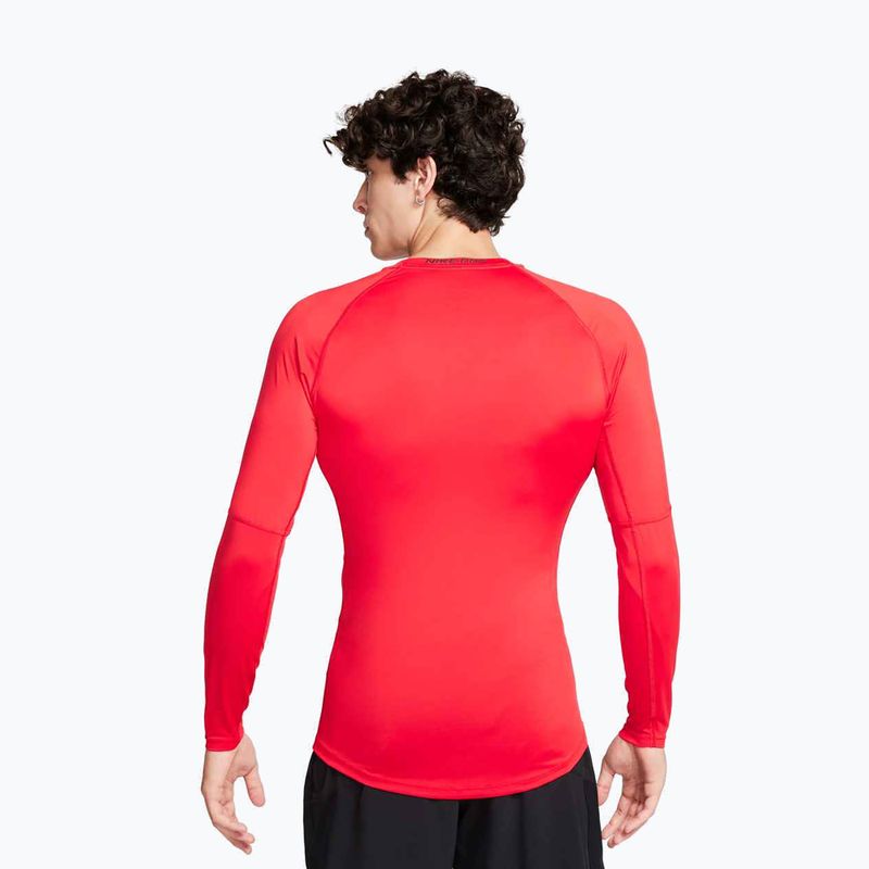 Longsleeve treningowy męski Nike Pro Dri-Fit Tight Fitness university red/black 3