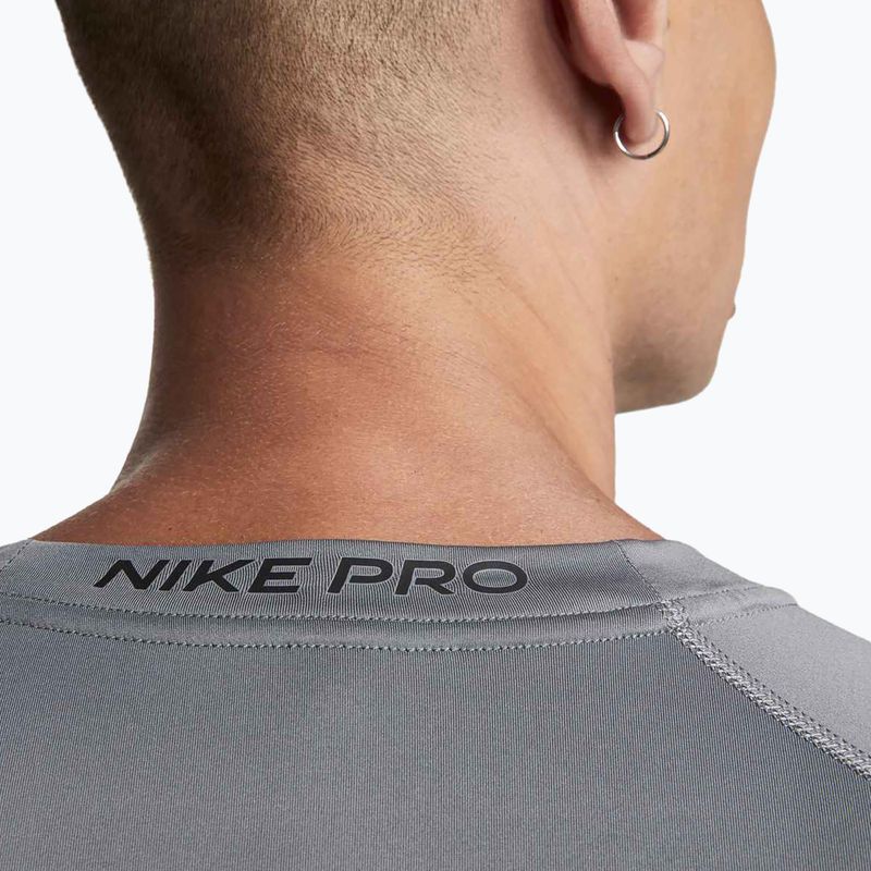 Koszulka treningowa męska Nike Pro Dri-Fit Tight Fitness smoke grey/black 5
