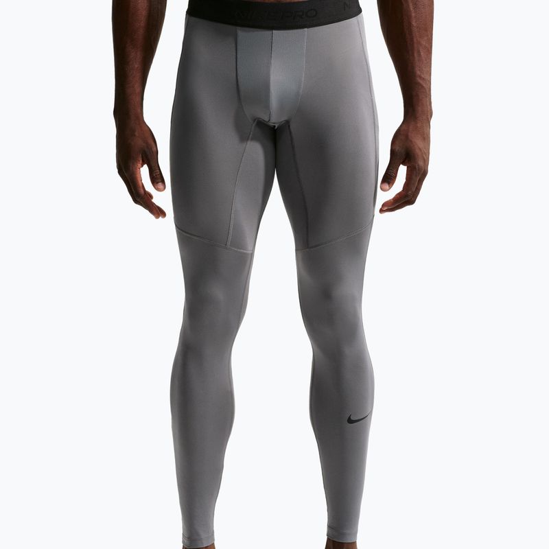 Legginsy treningowe męskie Nike Pro Dri-Fit Tight Fitness smoke grey/black 4