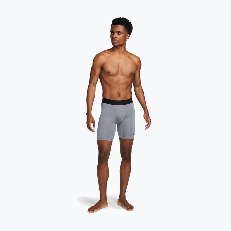 Spodenki treningowe męskie Nike Pro Dri-Fit Fitness Long smoke grey/black 2