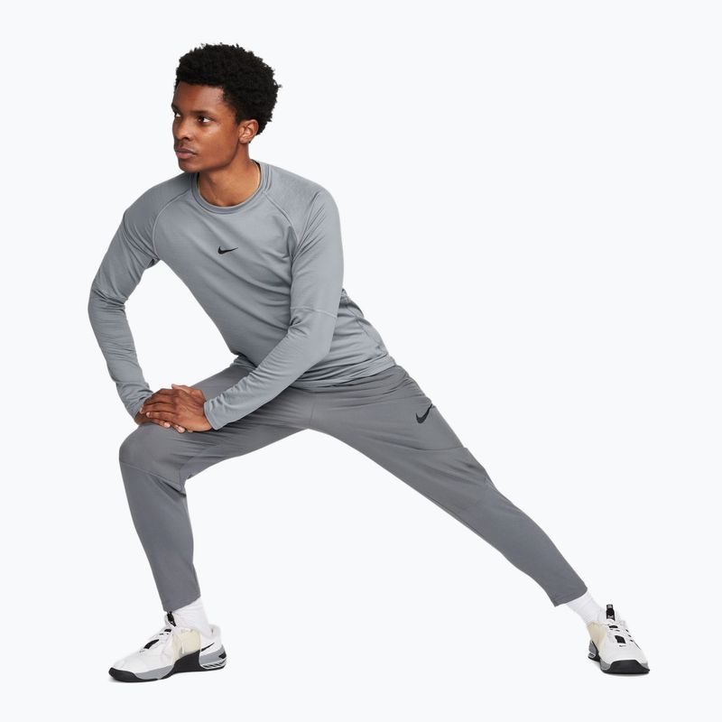 Longsleeve treningowy męski Nike Pro Warm smoke grey/black 3
