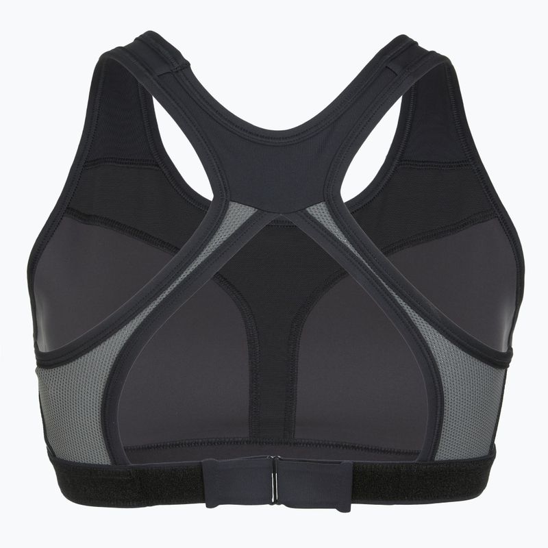 Biustonosz treningowy Nike Swoosh High Support black/iron grey/white 7