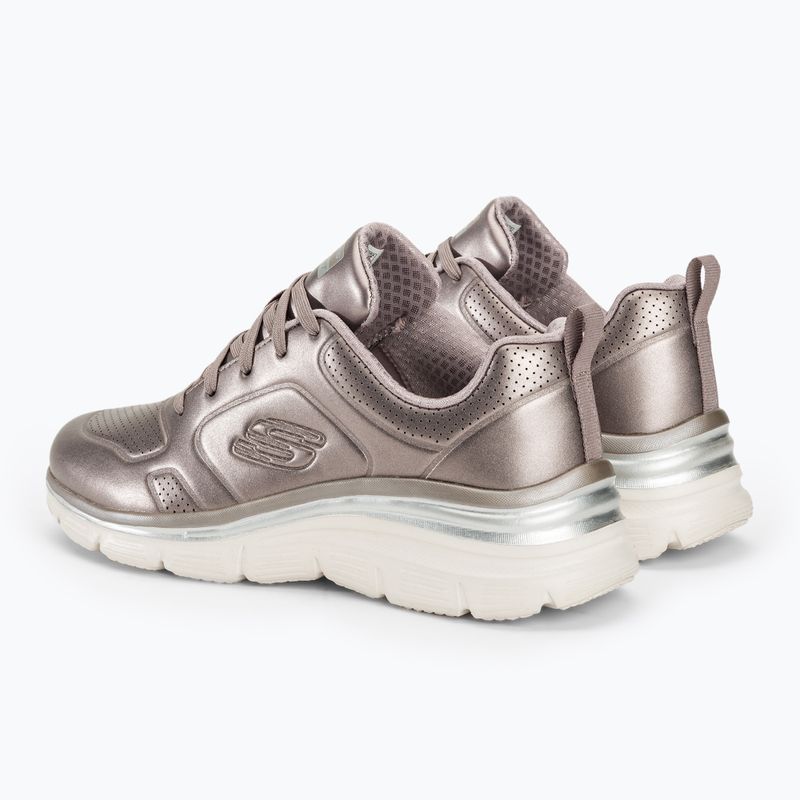 Buty damskie SKECHERS Fashion Fit Glow Up pewter 3