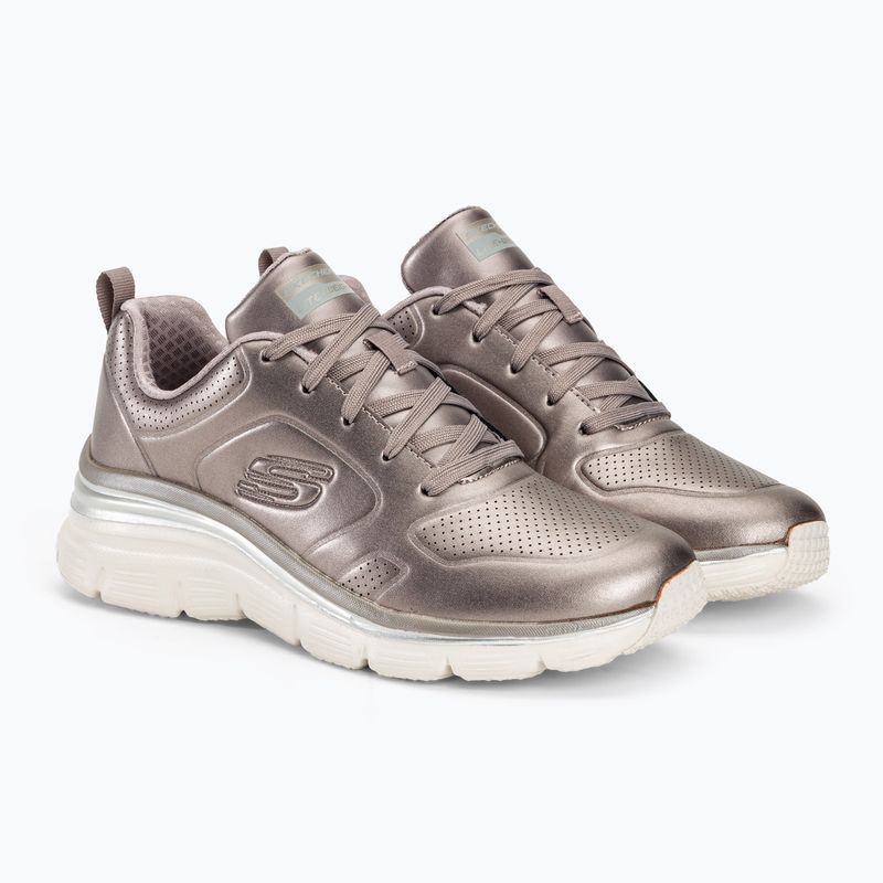 Buty damskie SKECHERS Fashion Fit Glow Up pewter 4