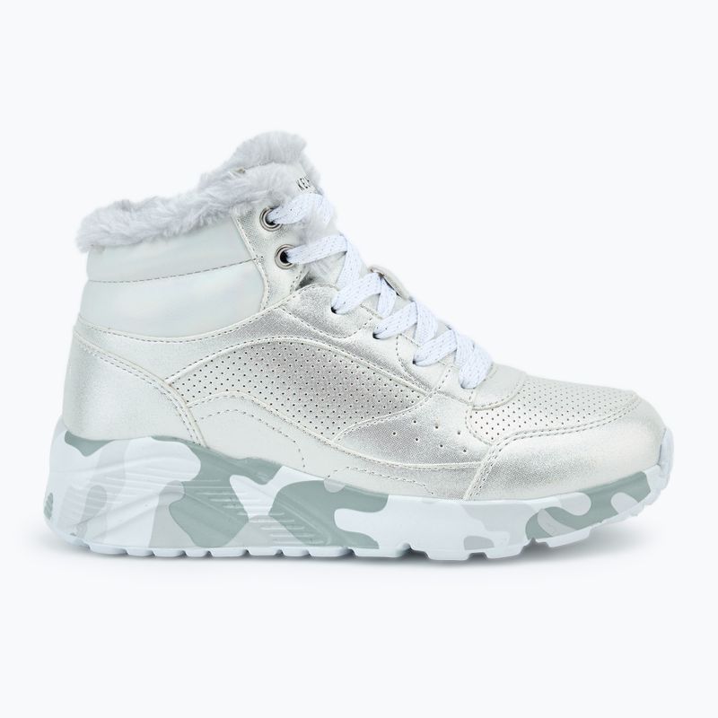 Buty dziecięce SKECHERS Uno Lite Camo Dazzle silver/grey 2