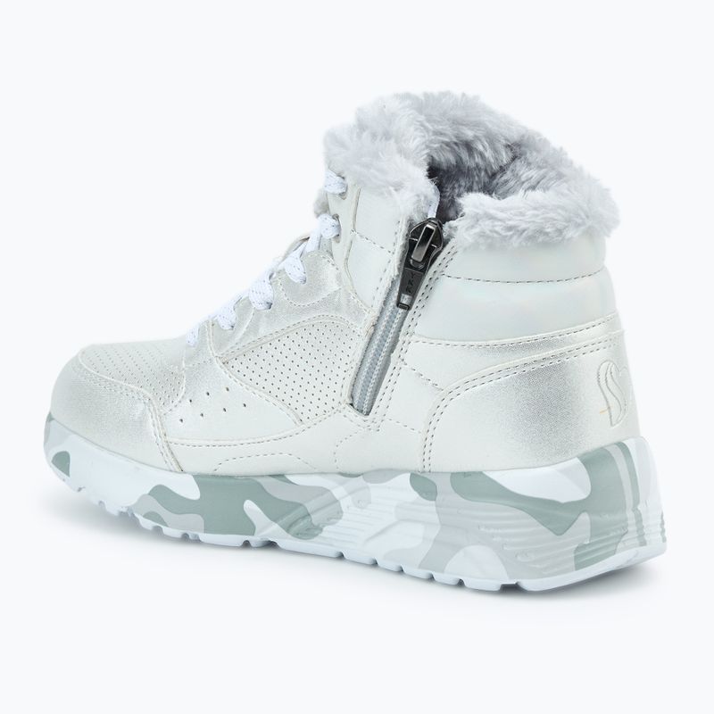 Buty dziecięce SKECHERS Uno Lite Camo Dazzle silver/grey 3
