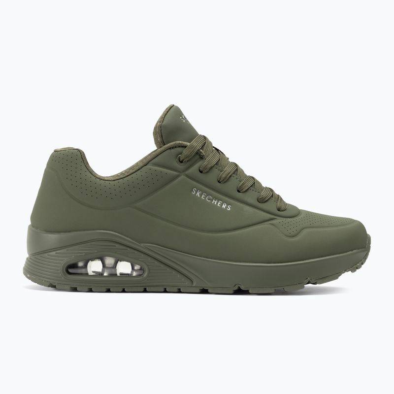 Buty męskie SKECHERS Uno Stand On Air olive 3