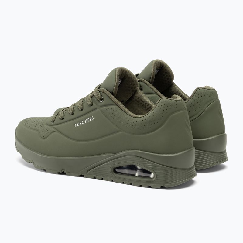 Buty męskie SKECHERS Uno Stand On Air olive 4