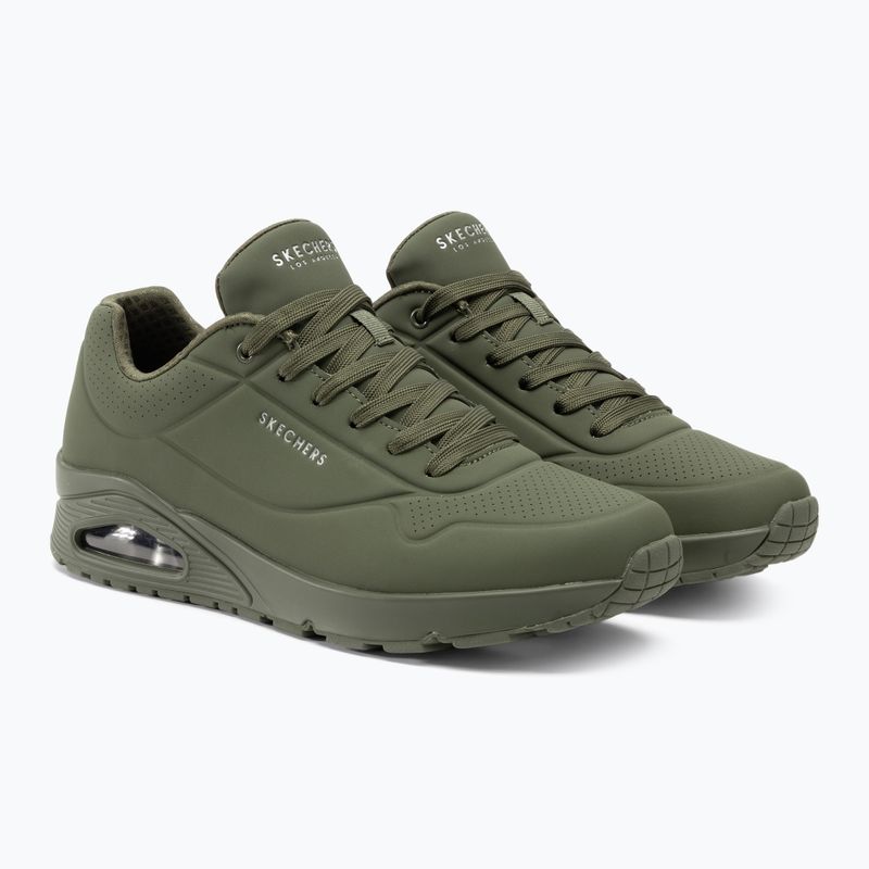 Buty męskie SKECHERS Uno Stand On Air olive 5