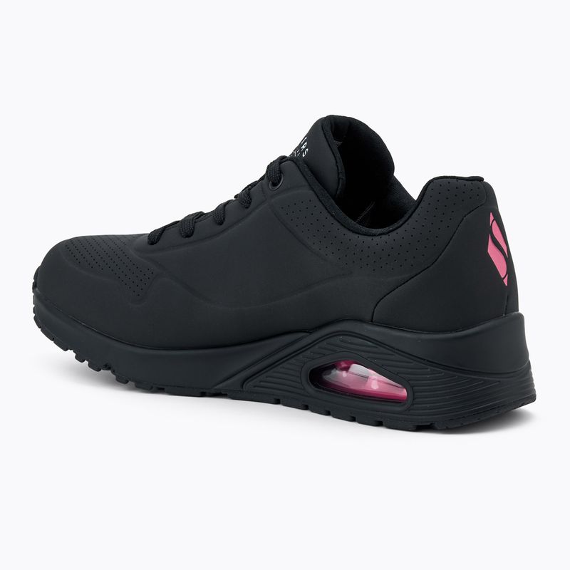 Buty damskie SKECHERS Uno Dripping In Love black/pink 3