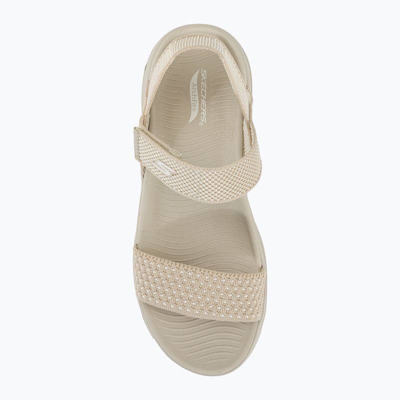 Sandały damskie SKECHERS Go Walk Arch Fit Sandal Polished beige 6