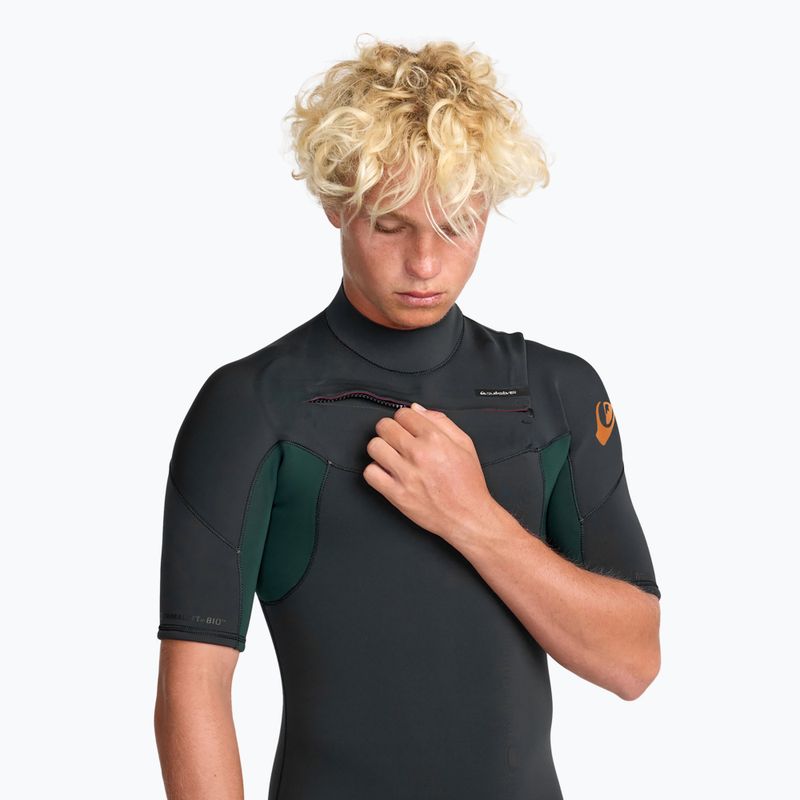 Pianka do pływania męska Quiksilver Everyday Sessions 2/2 mm Chest Zip SS Spring jade 4