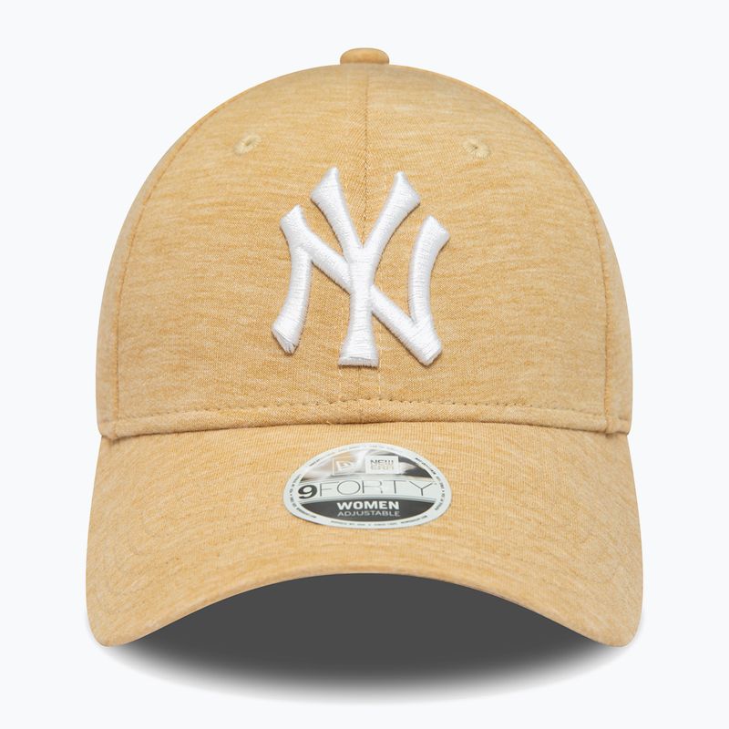 Czapka z daszkiem damska New Era Jersey 9Forty New York Yankees light beige 3