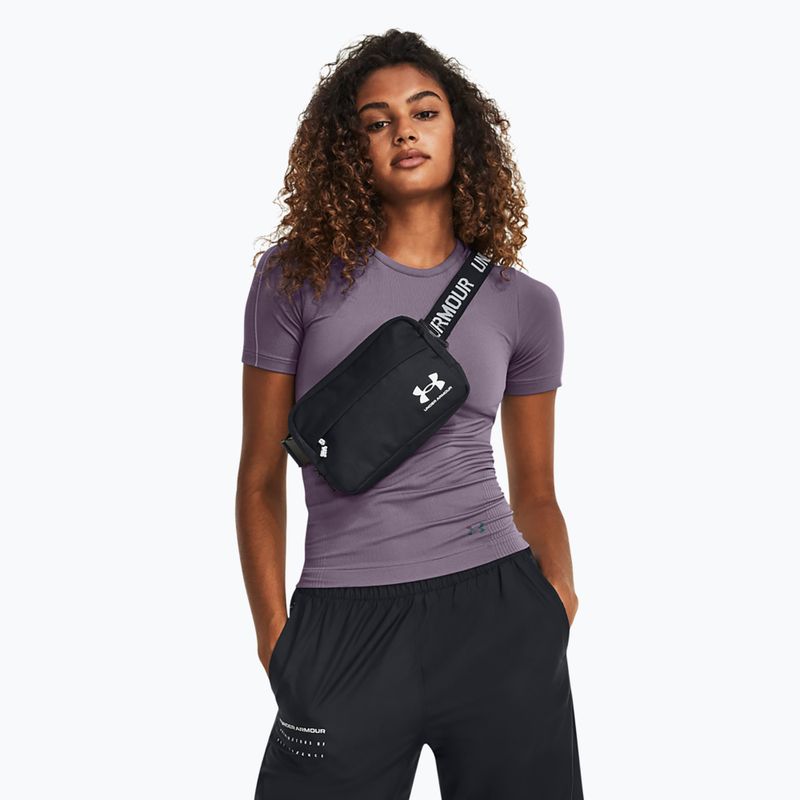 Saszetka nerka Under Armour Loudon 2 l black/black/white 7