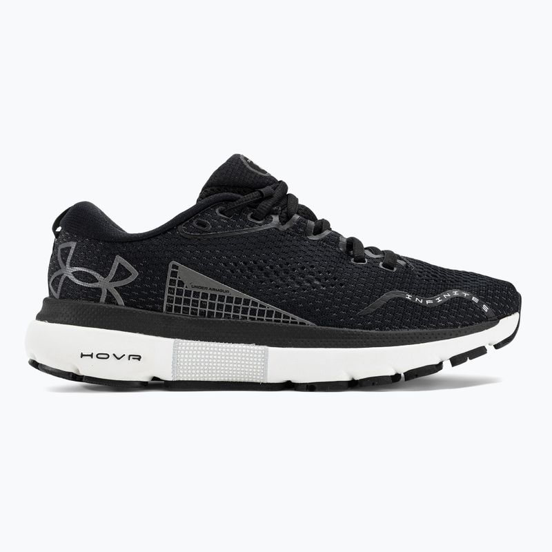 Buty do biegania damskie Under Armour W Hovr Infinite 5 black/white/metallic gun metal 2