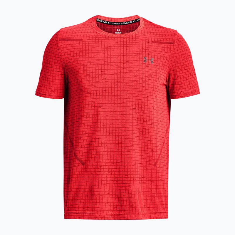 Koszulka treningowa męska Under Armour Seamless Grid beta/dark maroon 4