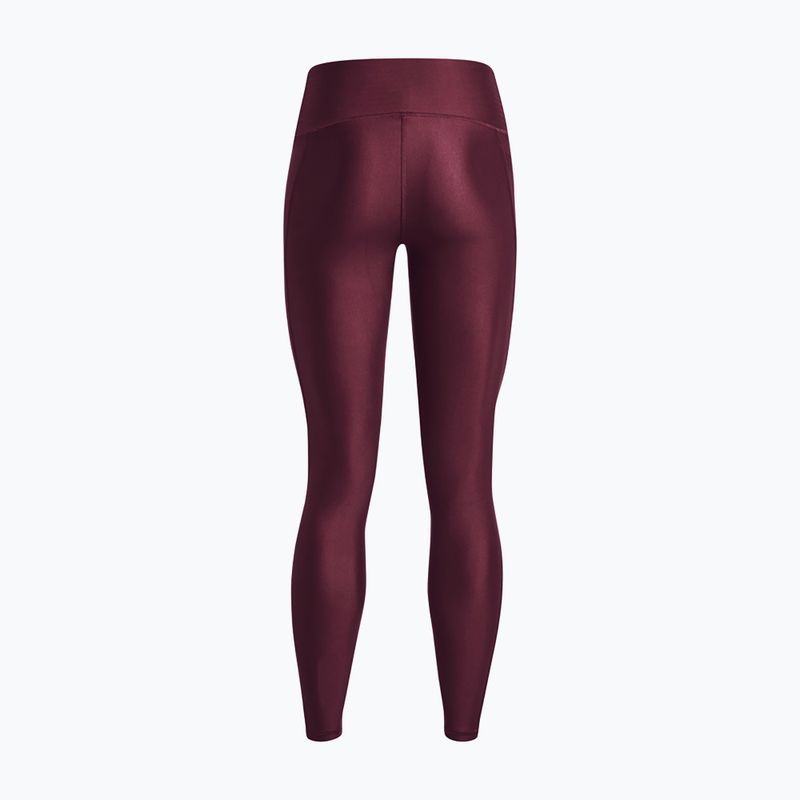 Legginsy treningowe damskie Under Armour HG Armour HiRise dark maroon/black 6