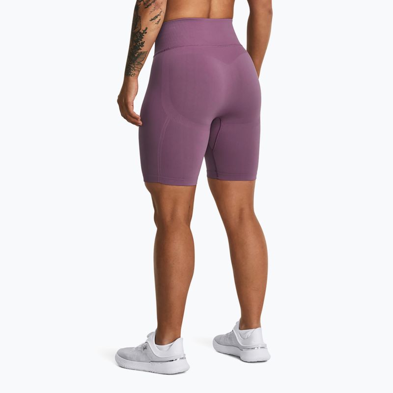 Spodenki treningowe damskie Under Armour Train Seamless misty purple/white 3