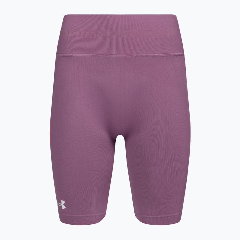 Spodenki treningowe damskie Under Armour Train Seamless misty purple/white 5