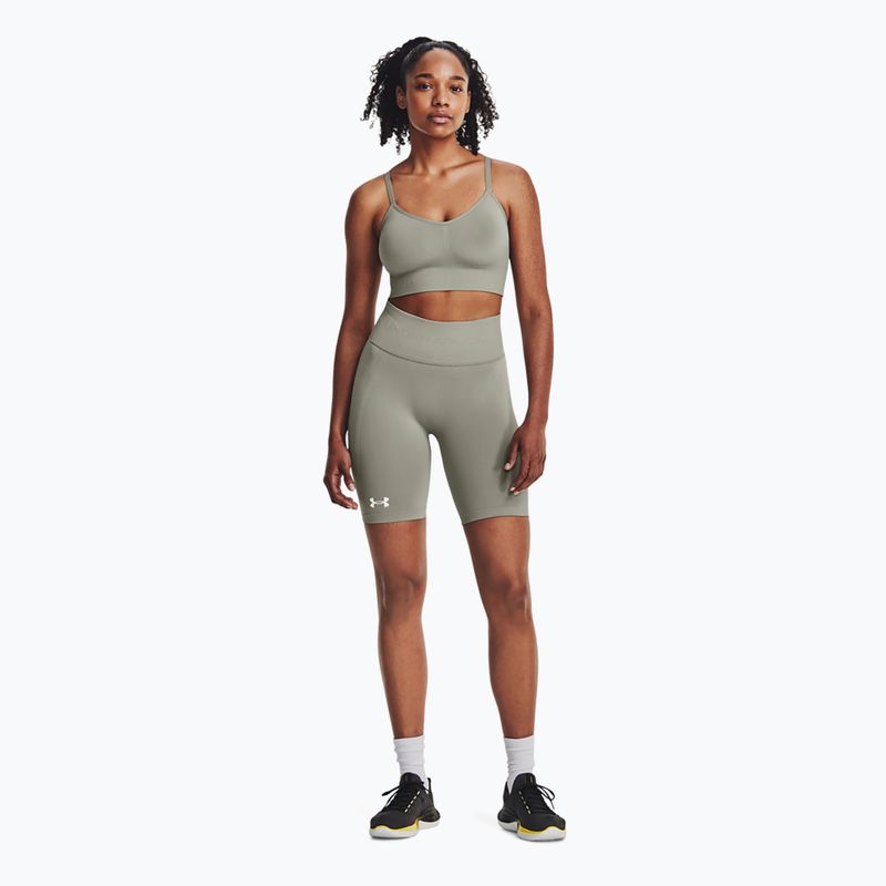 Spodenki treningowe damskie Under Armour Train Seamless grove green/white 2