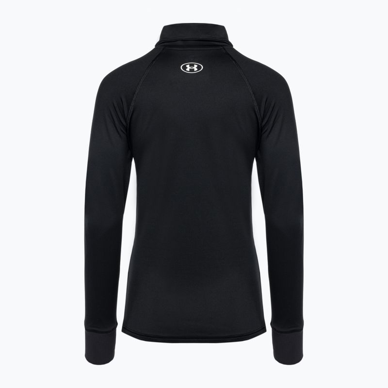 Bluza damska Under Armour Train CW Funnel Neck black/lime yellow/white 5