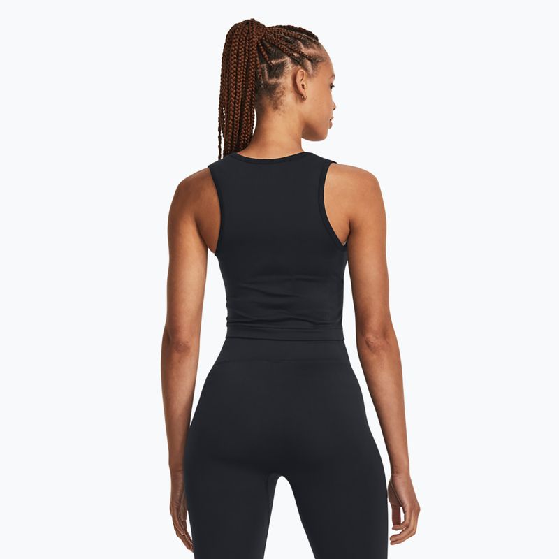 Tank top treningowy damski Under Armour Vanish Seamless black/white 3