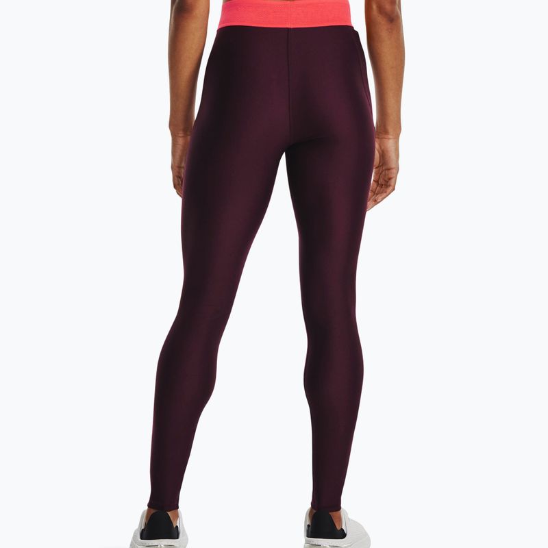 Legginsy damskie Under Armour Branded WB dark maroon/beta 2