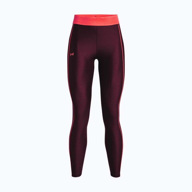 Legginsy damskie Under Armour Branded WB dark maroon/beta 4