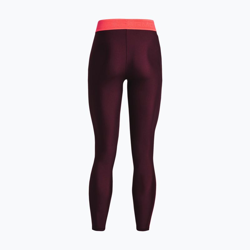 Legginsy damskie Under Armour Branded WB dark maroon/beta 5