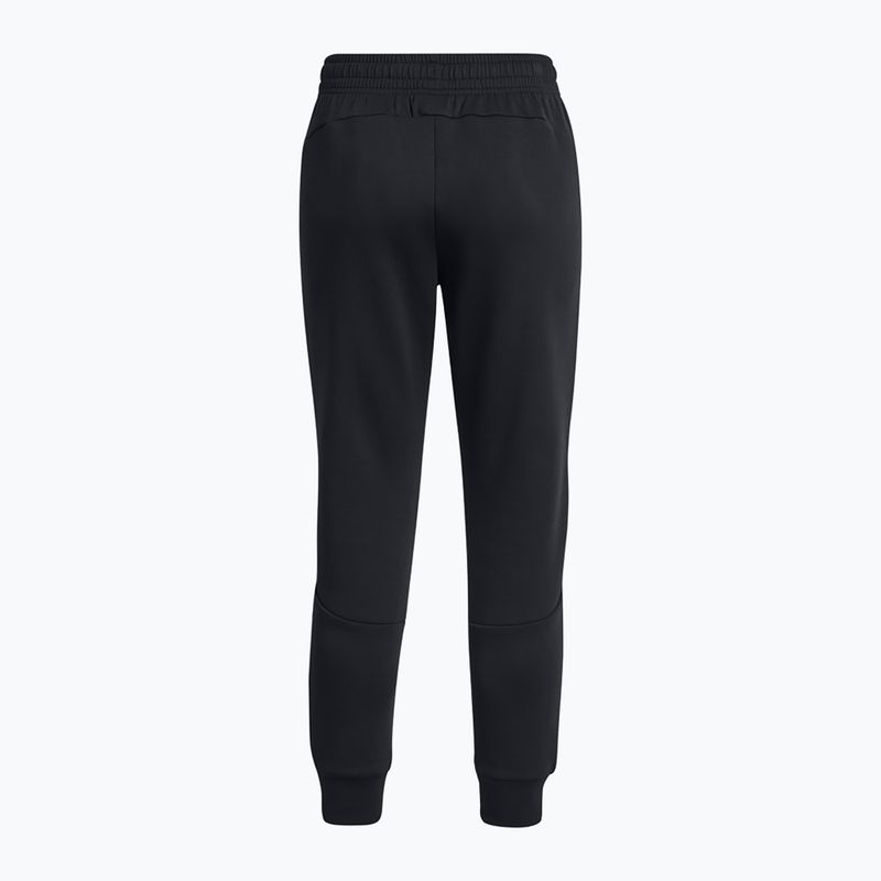 Spodnie damskie Under Armour Unstoppable Fleece Jogger black/black 7